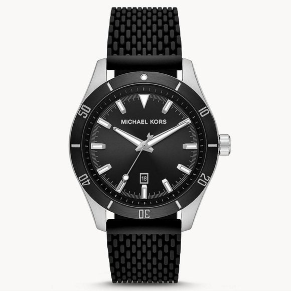 NWT MICHAEL KORS Layton Silicone Mesh Watch MK8819 - Picture 2 of 9